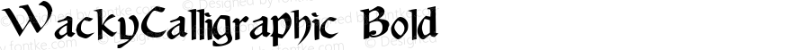 WackyCalligraphic Bold