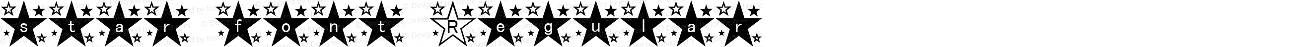 star_font Regular