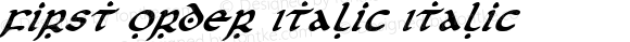 First Order Italic