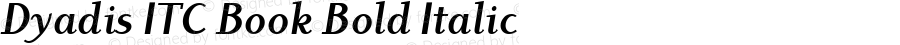 Dyadis ITC Bold Italic