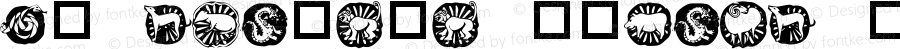 KR Chinese Zodiac Regular Macromedia Fontographer 4.1 11/20/01