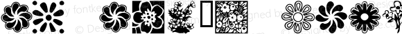 KR Kat's Flowers 2 Regular Macromedia Fontographer 4.1 12/18/01