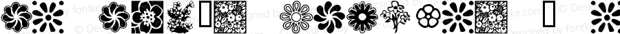 KR Kat's Flowers 2 Regular Macromedia Fontographer 4.1 12/18/01