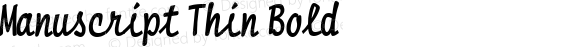 Manuscript Thin Bold