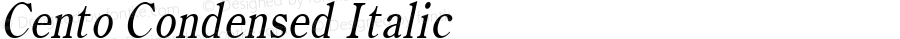 Cento Condensed Italic