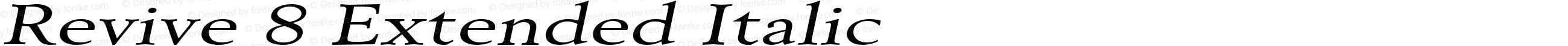 Revive 8 Extended Italic