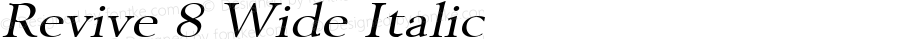 Revive 8 Wide Italic