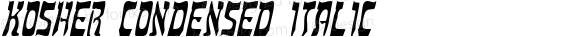 Kosher Condensed Italic