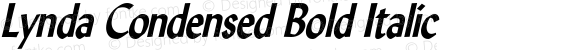 Lynda Condensed Bold Italic 1.0 Wed Jul 28 13:00:49 1993