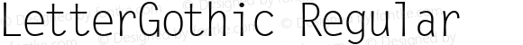 LetterGothic Regular