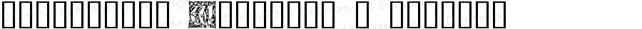 Ornamental Initials W Regular Macromedia Fontographer 4.1 2002-02-03