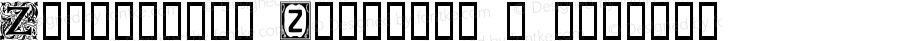 Ornamental Initials Z Regular Macromedia Fontographer 4.1 2002-02-03