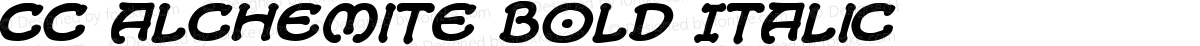 CC Alchemite Bold Italic