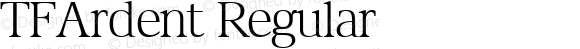 TFArdent Regular Altsys Fontographer 3.5  3/16/95