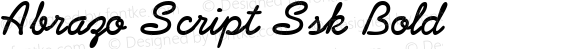 Abrazo Script Ssk Bold Macromedia Fontographer 4.1 7/25/95