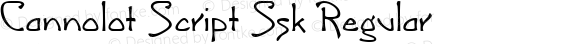 Cannolot Script Ssk Regular Macromedia Fontographer 4.1 8/11/95