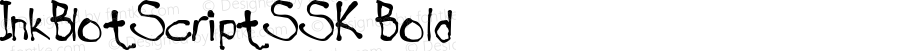 InkBlotScriptSSK Bold Macromedia Fontographer 4.1 8/11/95