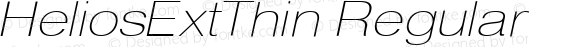 HeliosExtThin Italic