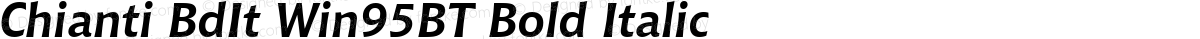 Chianti BdIt Win95BT Bold Italic