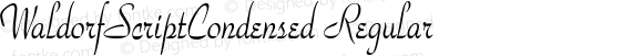 WaldorfScriptCondensed Regular