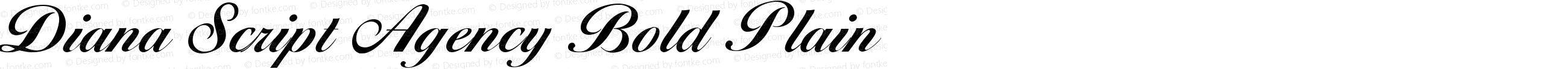 Diana Script Agency Bold Plain:001.000