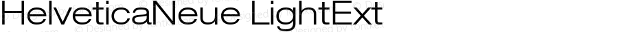 HelveticaNeue LightExt