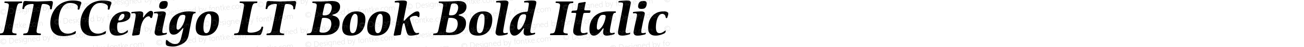 ITC Cerigo LT Bold Italic