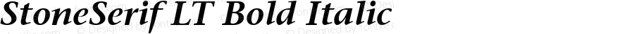 ITC Stone Serif LT Semibold Italic