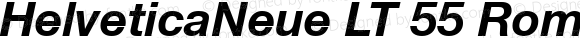 HelveticaNeue LT 55 Roman Bold Italic