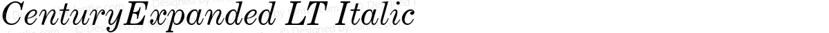 CenturyExpanded LT Italic