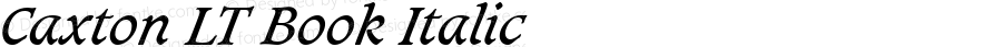 Caxton LT Book Italic