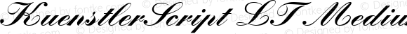 KuenstlerScript LT Medium Bold