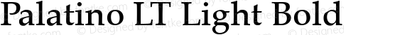 Palatino LT Light Bold