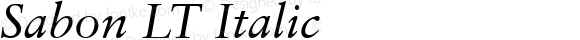 Sabon LT Italic