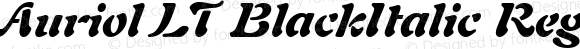 Auriol LT BlackItalic Regular