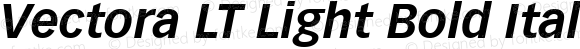 Vectora LT Light Bold Italic