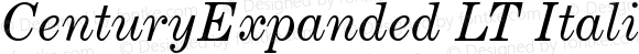 CenturyExpanded LT Italic Regular