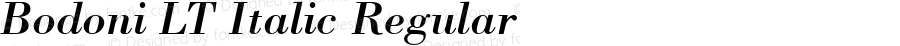 Bodoni LT Italic