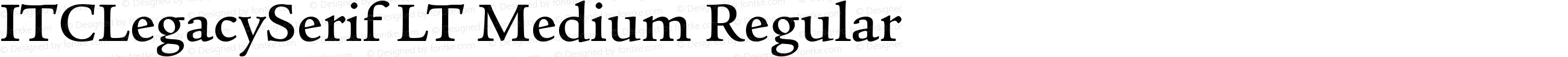 ITCLegacySerif LT Medium Regular