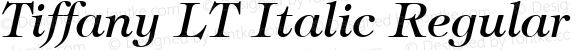 ITC Tiffany LT Medium Italic