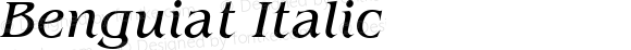 Benguiat Italic