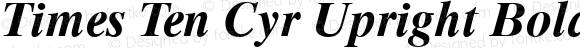 Times Ten Cyr Upright Bold Italic