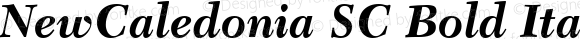 NewCaledonia SC Bold Italic