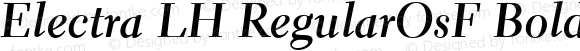 Electra LH RegularOsF Bold Italic