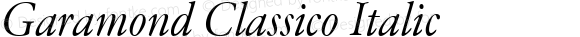 Garamond Classico Italic