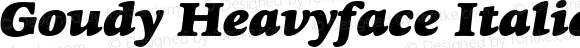 Goudy Heavyface Italic