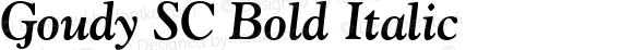 Goudy SC Bold Italic