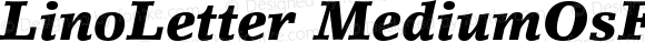 LinoLetter MediumOsF Bold Italic