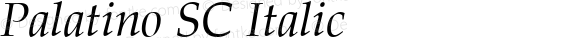 Palatino SC Italic