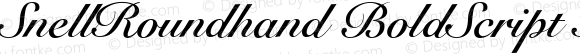 SnellRoundhand BoldScript Italic